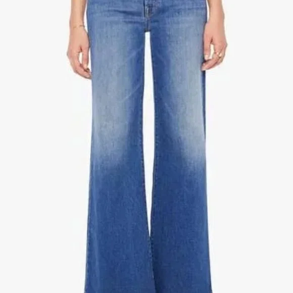 NWOT! 👖 MOTHER The Hustler Roller Sneak Jeans – Easy Does It – Size 28 - Picture 1 of 7